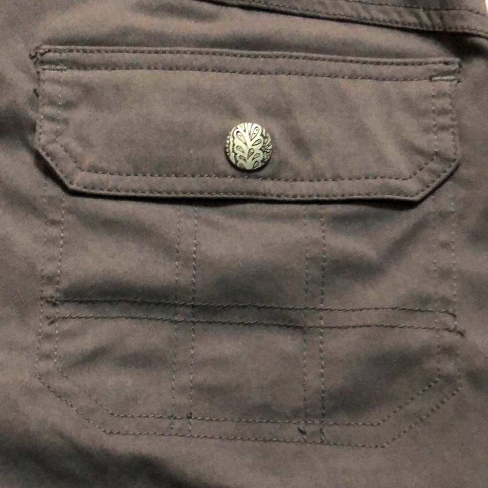PrAna grey flat front Bermuda Hiking Walking shorts - Picture 12 of 15